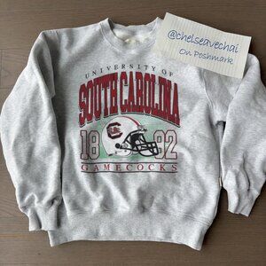 Vintage University of South Carolina Gamecocks Football Sweatshirt NCAA Shirt